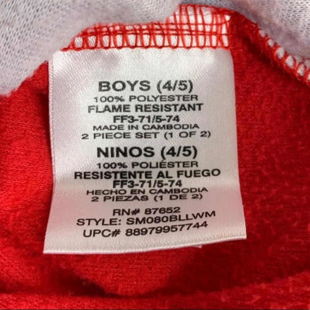 Marvel Fleece‎ Spider-Man PJs Size: 4/5